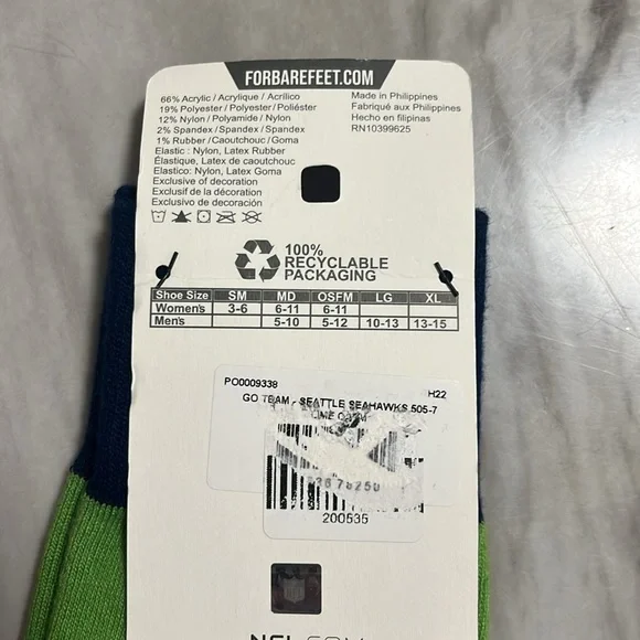 NFL Seattle Seahawks Socks New With Tags - Picture 7 of 9